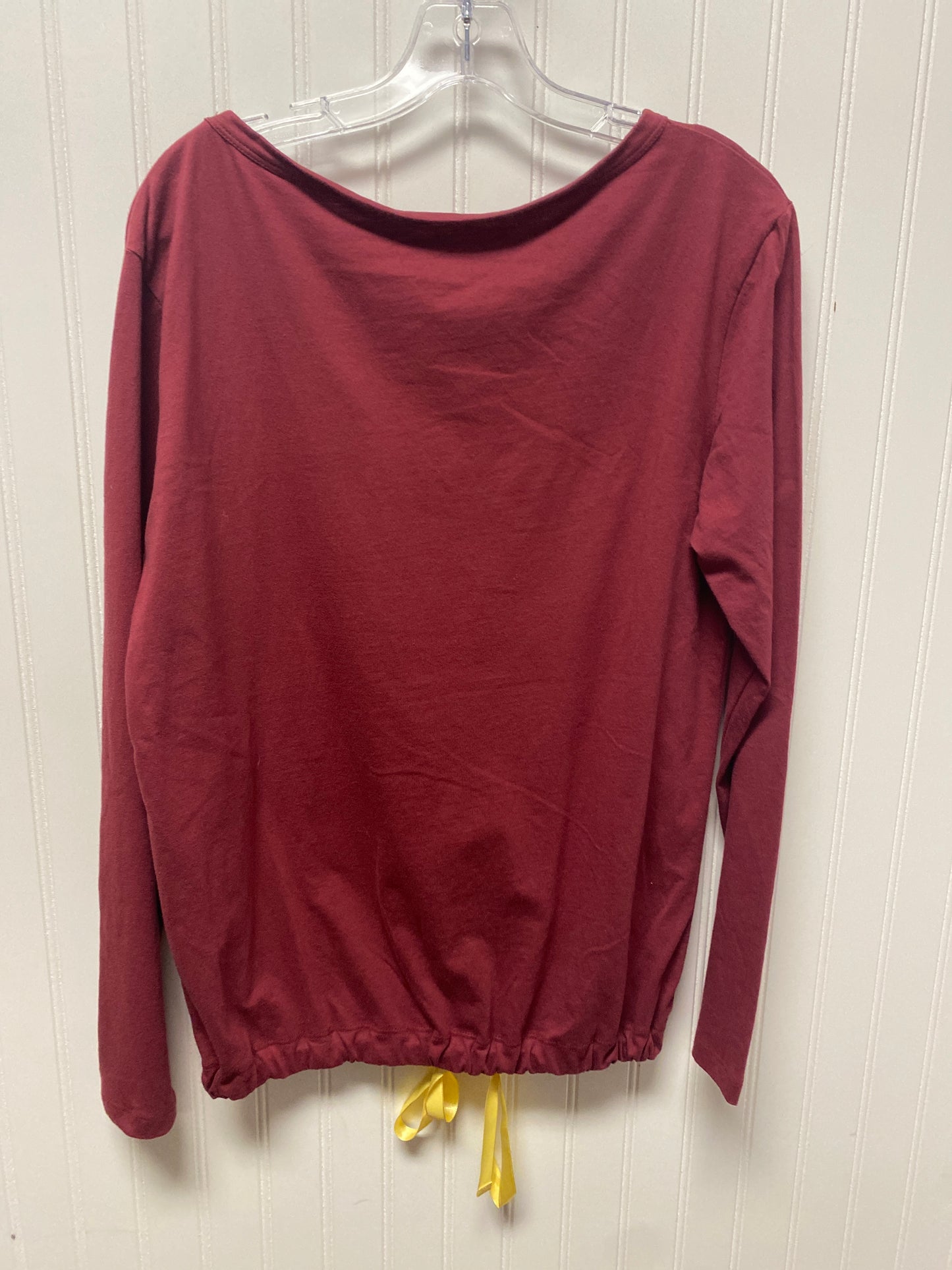 Top Long Sleeve By Clothes Mentor In Red, Size: S