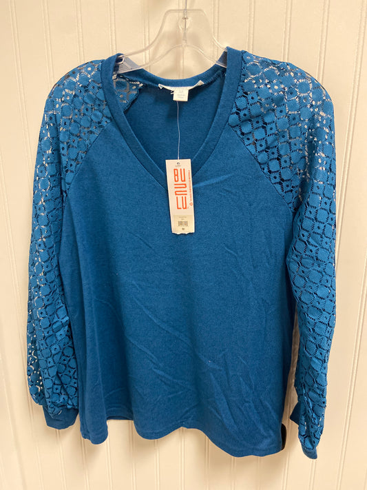 Top Long Sleeve By Clothes Mentor In Blue, Size: M