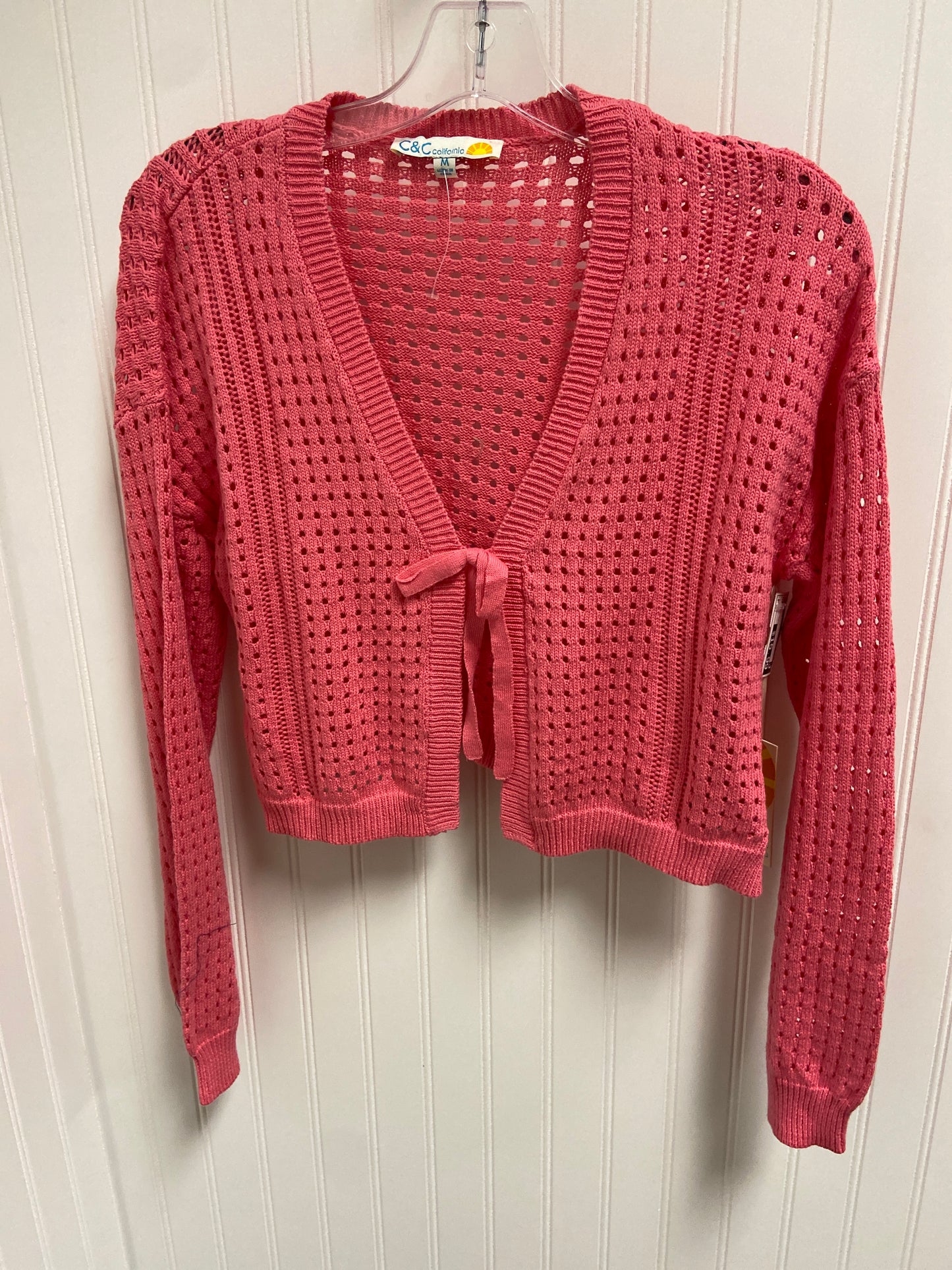 Cardigan By C And C In Pink, Size: M