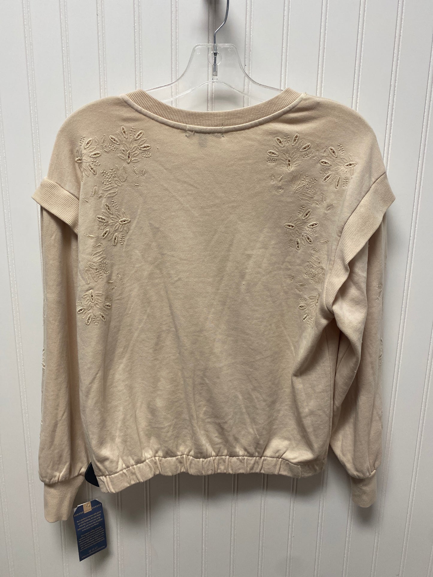 Top Long Sleeve By Democracy In Cream, Size: S