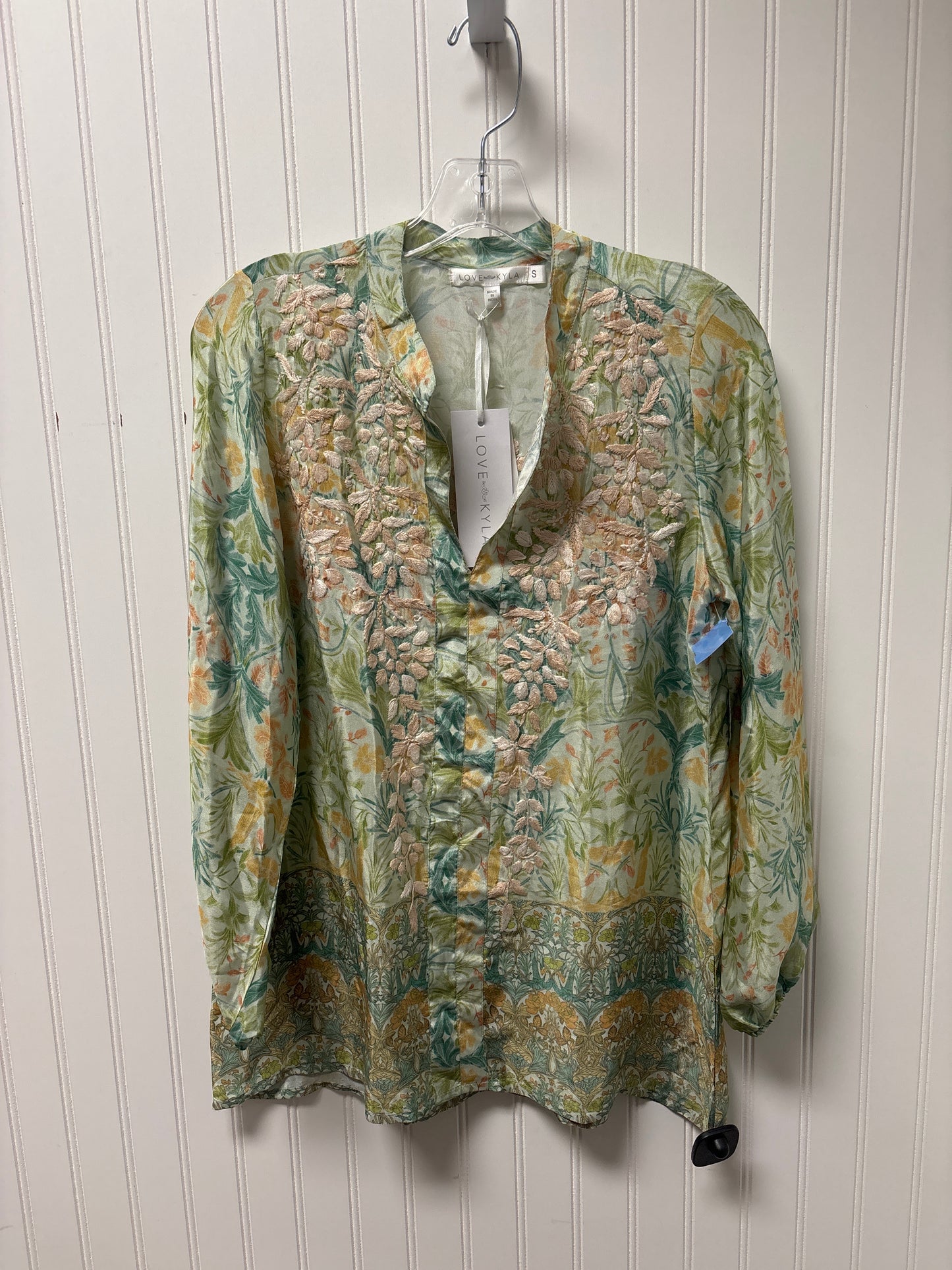 Top Long Sleeve By Clothes Mentor In Floral Print, Size: S