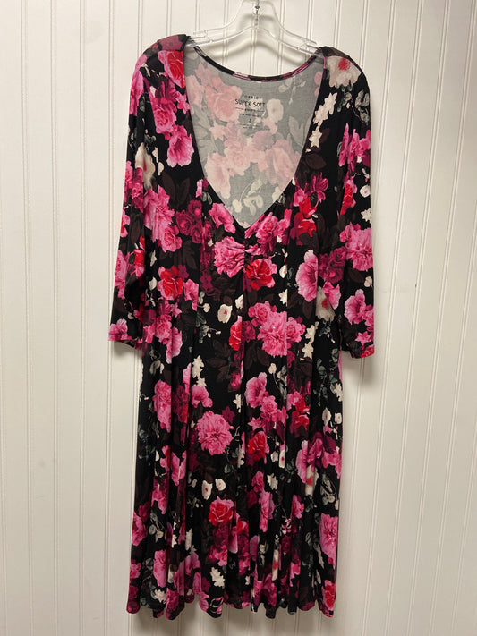 Dress Casual Midi By Torrid In Pink, Size: 2x