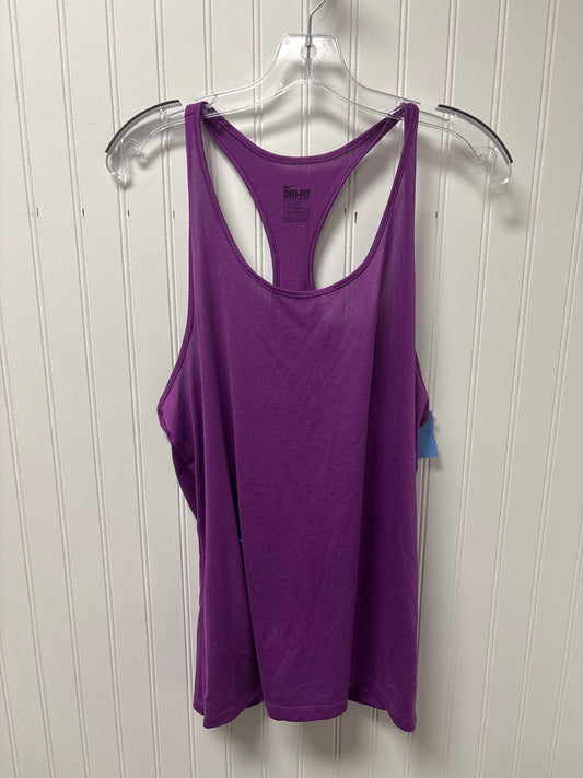 Athletic Tank Top By Nike In Purple, Size: Xl