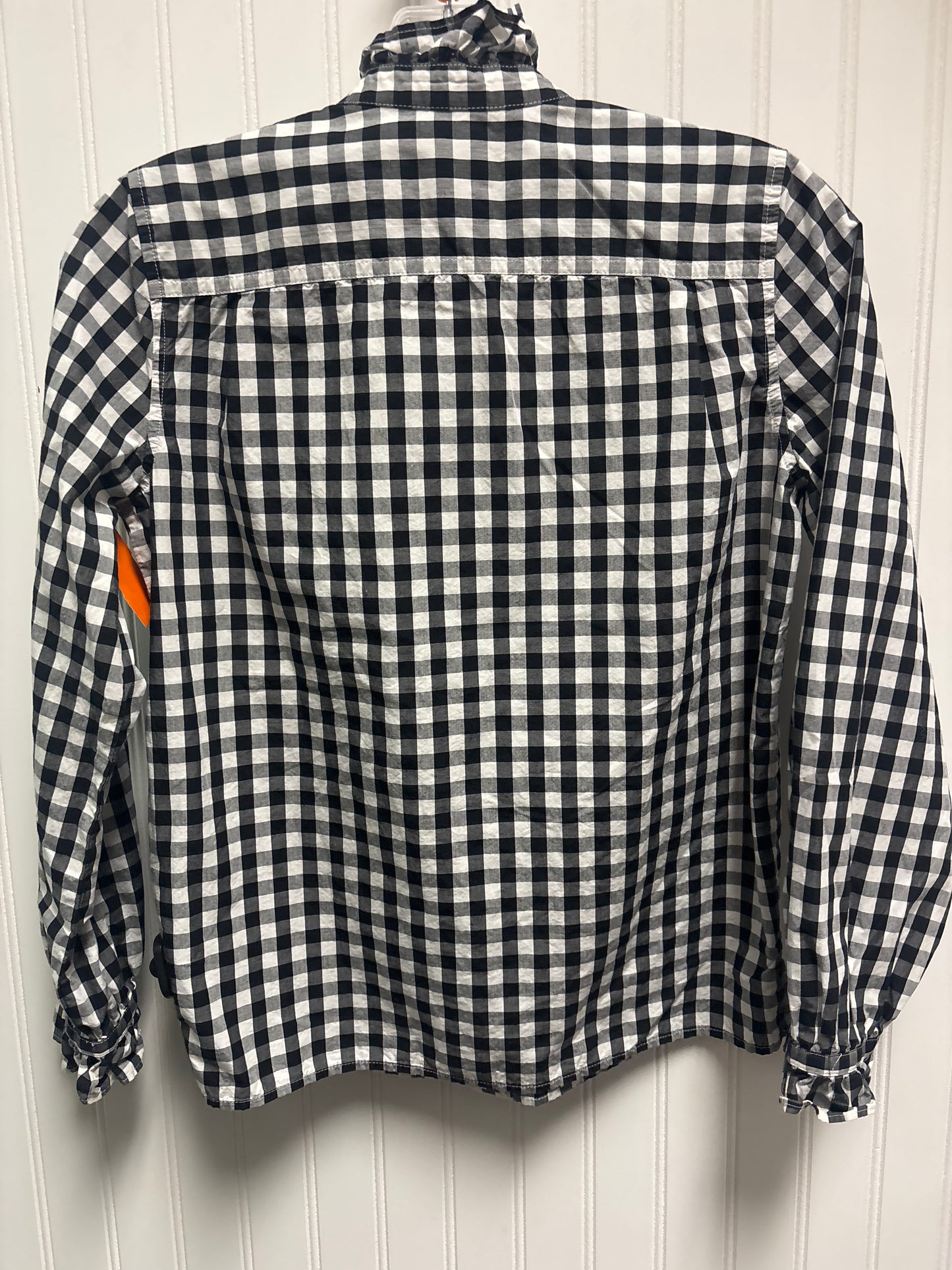 Top Long Sleeve By J. Crew In Plaid Pattern, Size: Xs