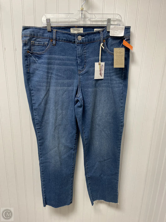 Jeans Wide Leg By Jessica Simpson In Blue Denim, Size: 14