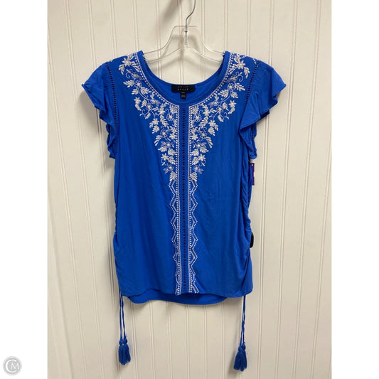Top Sleeveless By Clothes Mentor In Blue, Size: M
