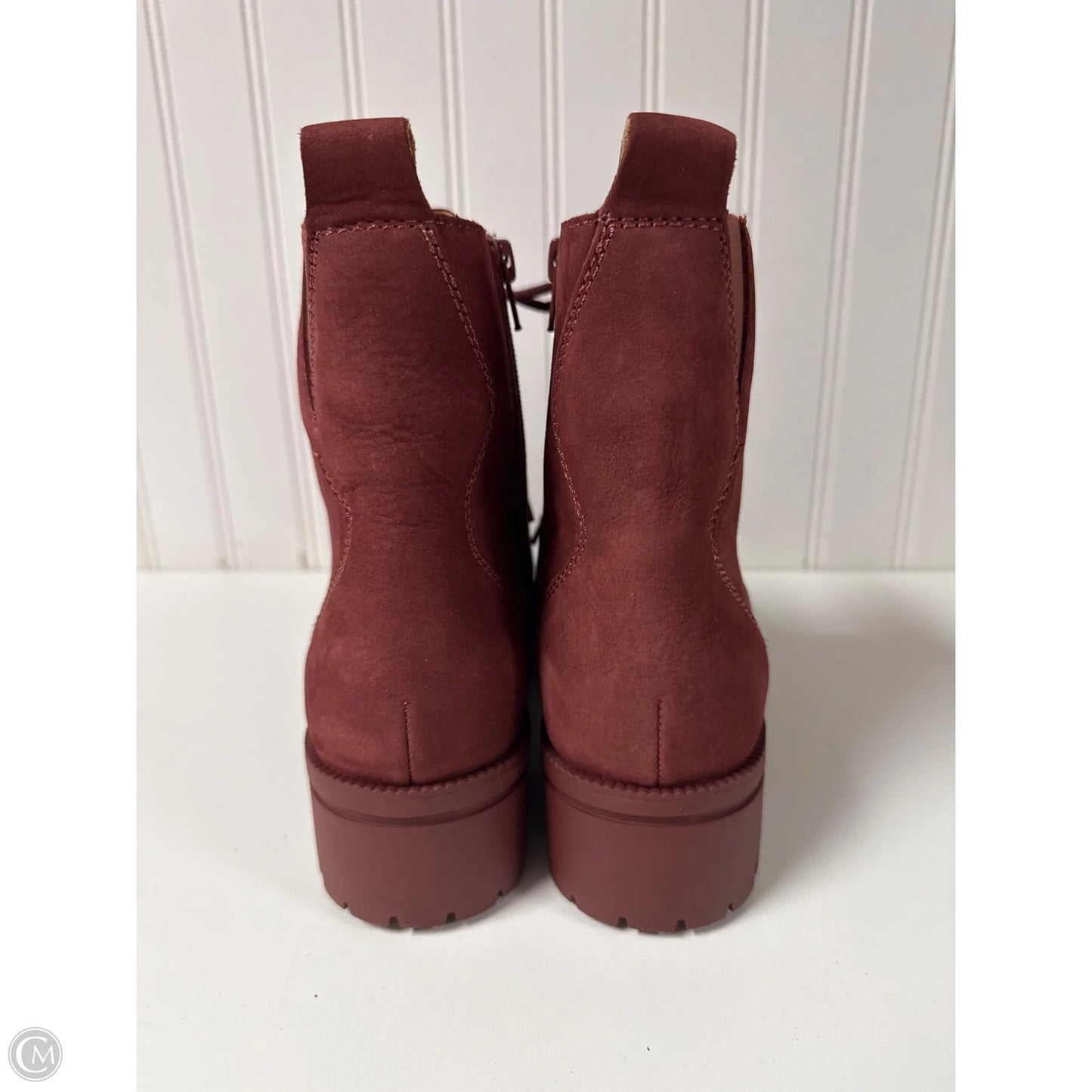 Boots Combat By Lucky Brand In Maroon, Size: 8