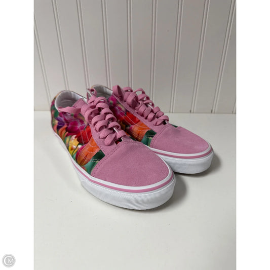 Shoes Sneakers By Vans In Floral Print, Size: 8