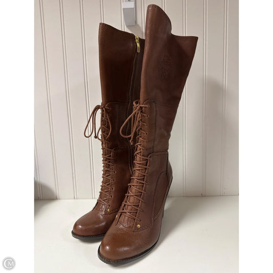 Boots Knee Heels By Vince Camuto In Brown, Size: 6
