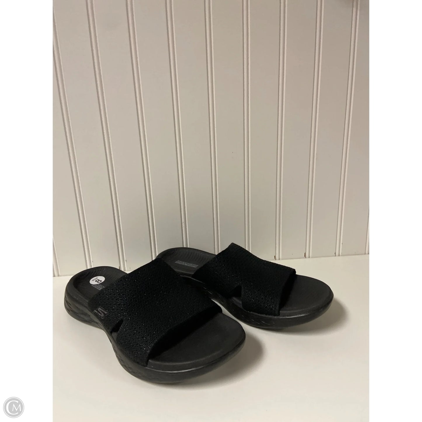 Sandals Flats By Skechers In Black, Size: 8