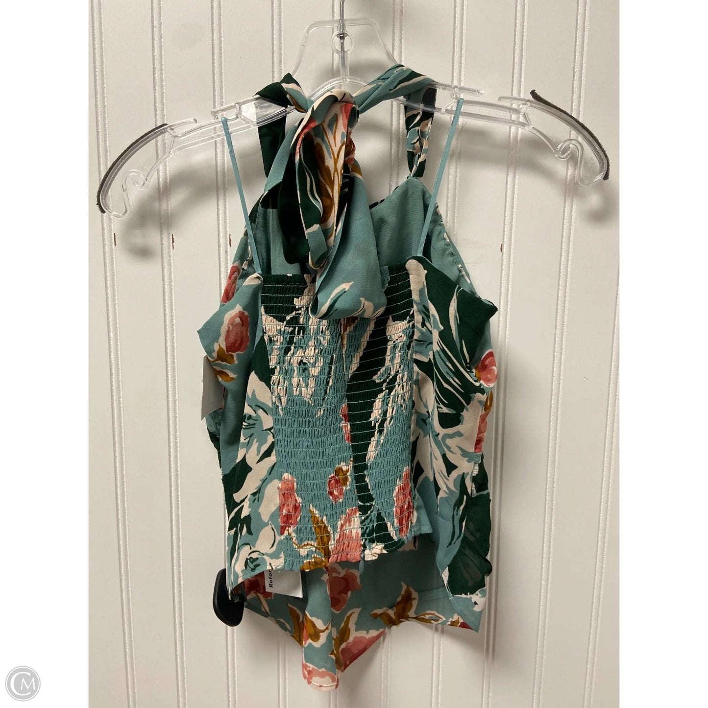 Top Sleeveless By Reformation In Green, Size: S