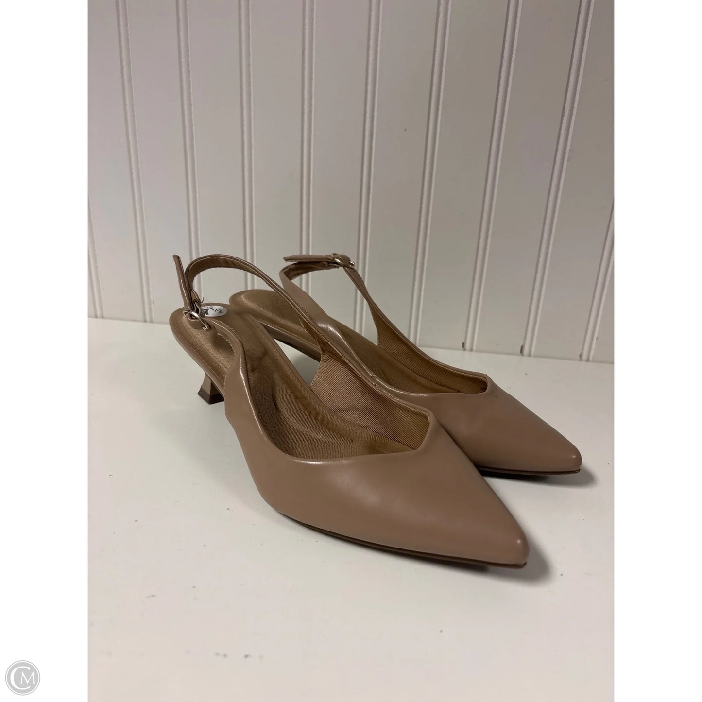 Shoes Heels Kitten By Anne Klein In Taupe, Size: 7.5