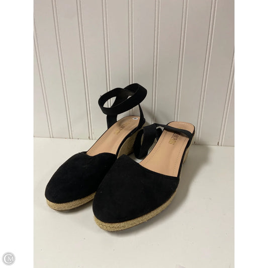 Shoes Heels Wedge By Clothes Mentor In Black, Size: 9