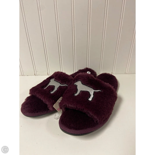 Slippers By Pink In Purple, Size: 9