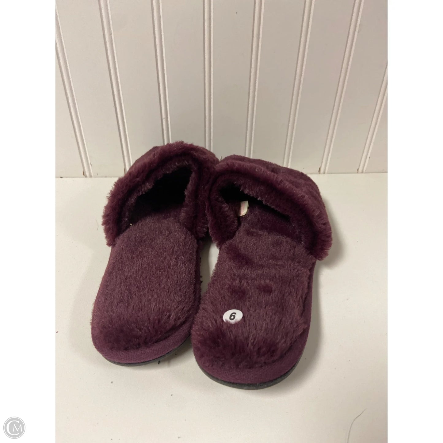 Slippers By Pink In Purple, Size: 9