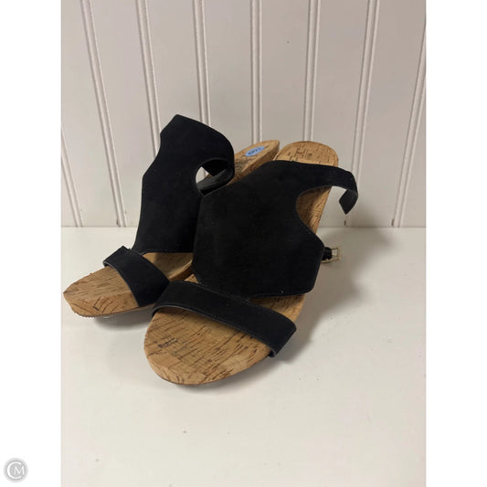 Sandals Heels Wedge By Inc In Black, Size: 6