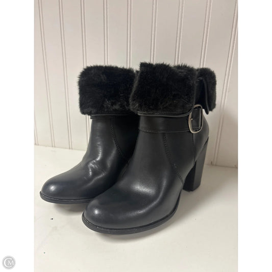 Boots Ankle Heels By Croft And Barrow In Black, Size: 10