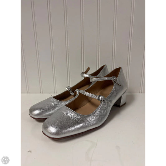 Shoes Heels Block By Madewell In Silver, Size: 7.5