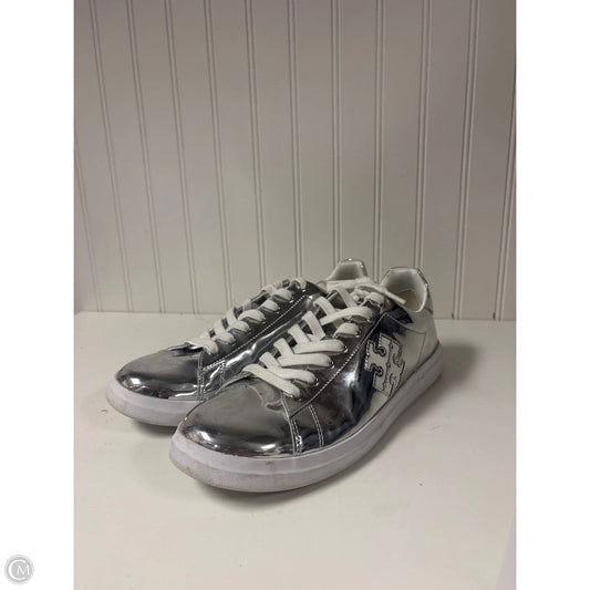 Shoes Designer By Tory Burch In Silver, Size: 10