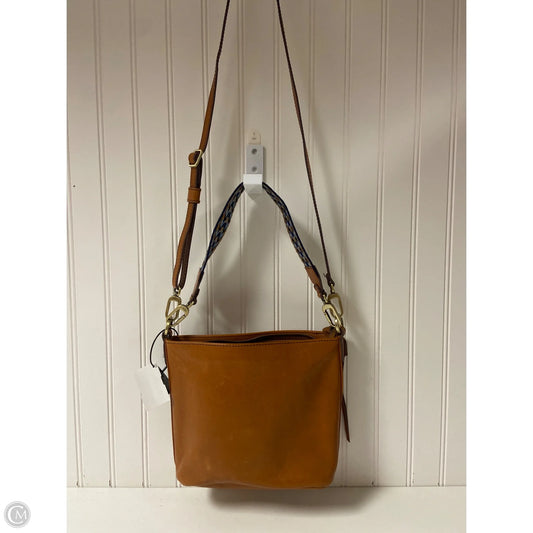 Handbag Leather By Hobo Intl, Size: Medium