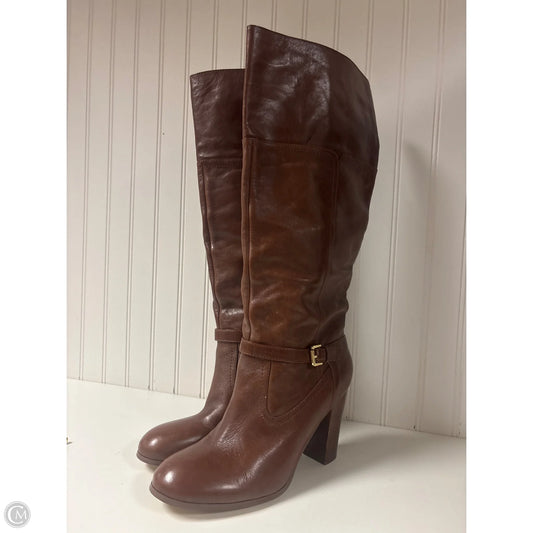 Boots Knee Heels By Audrey Brooke In Brown, Size: 11