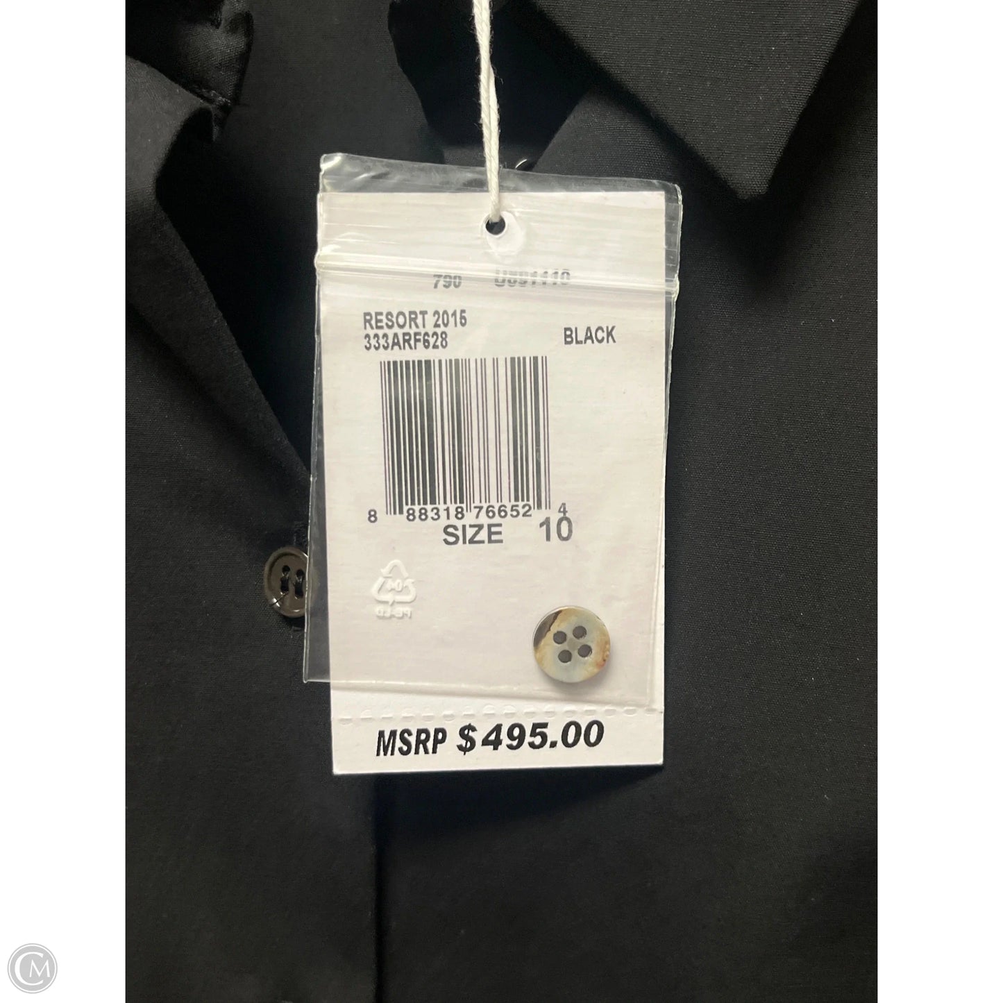 Top Long Sleeve Designer By Michael Kors In Black, Size: M