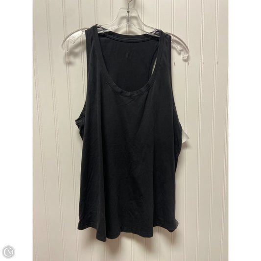 Athletic Tank Top By Lululemon In Black, Size: L