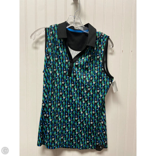 Athletic Tank Top By Callaway In Black, Size: L