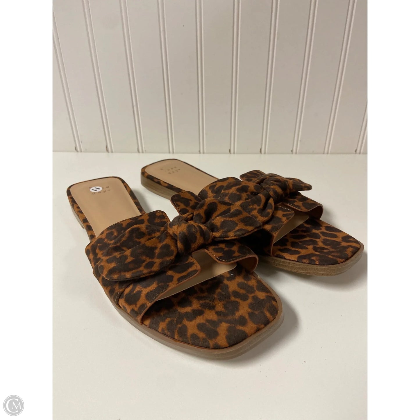Sandals Flats By A New Day In Animal Print, Size: 11