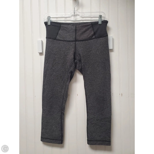Athletic Leggings Capris By Lululemon In Grey, Size: S