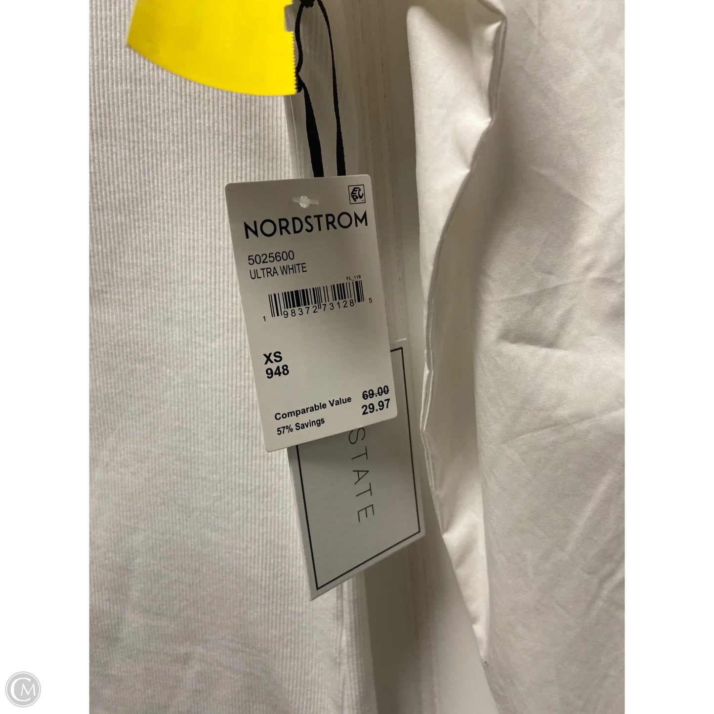 Top Long Sleeve By 1.state In White, Size: Xs
