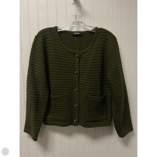 Sweater Cardigan By Btfbm In Green, Size: S