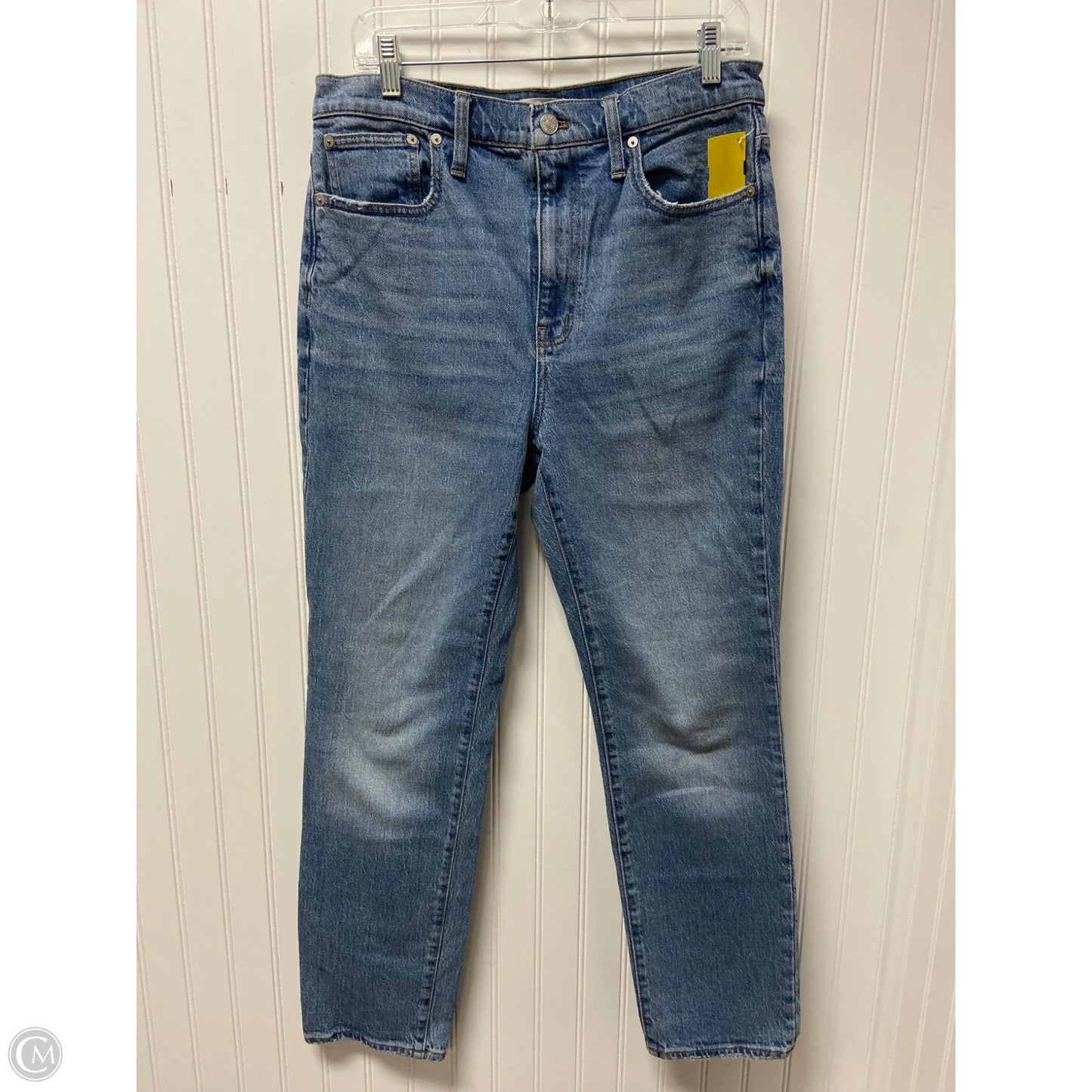 Jeans Straight By Madewell In Blue Denim, Size: 8