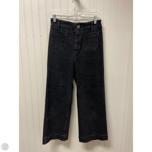 Pants Wide Leg By Pilcro In Black Denim, Size: 2