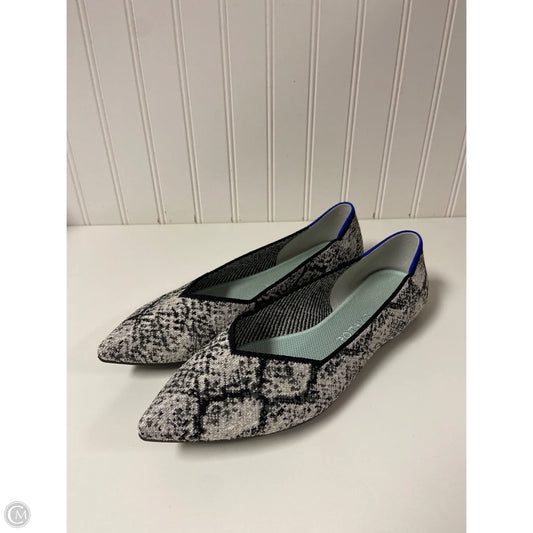 Shoes Flats By Rothys In Black & White, Size: 10.5