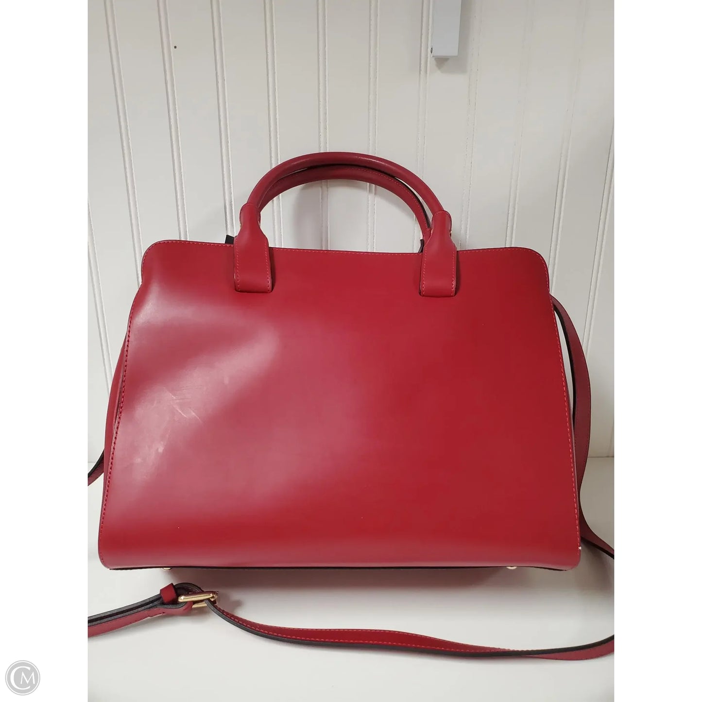 Handbag Leather By Clothes Mentor, Size: Large