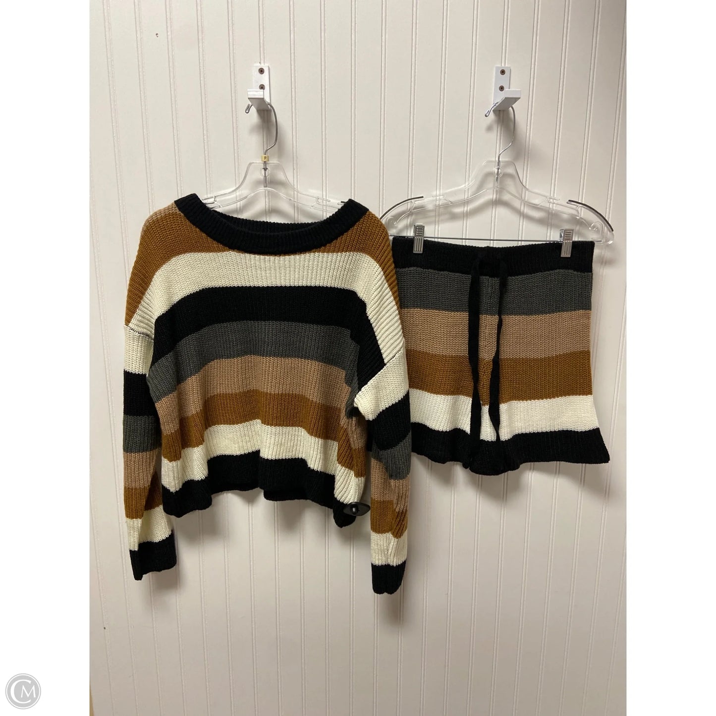 Lounge Set Shorts By She + Sky In Multi-colored, Size: M