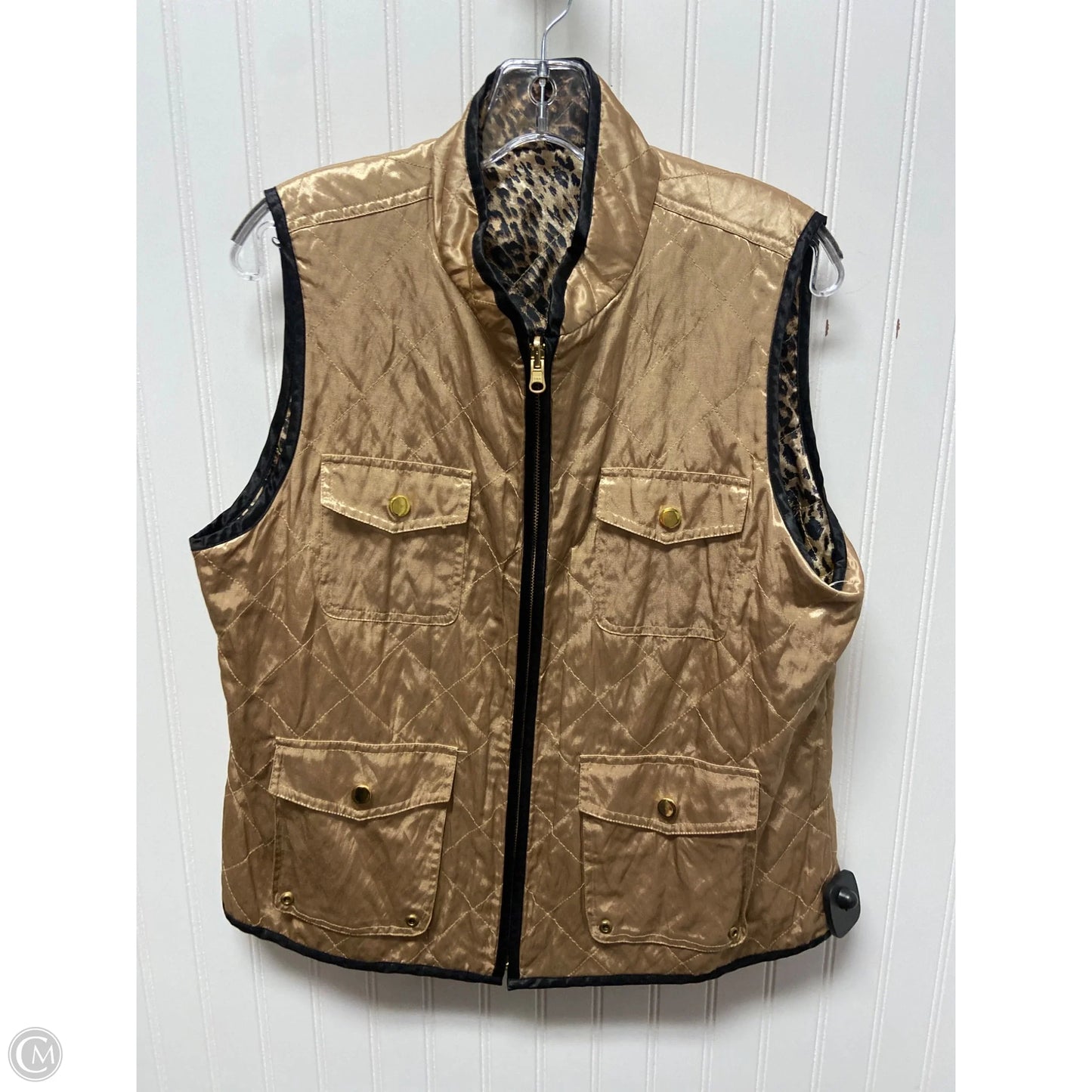 Vest Other By Chicos In Gold, Size: L