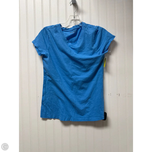 Athletic Top Short Sleeve By Athleta In Blue, Size: S