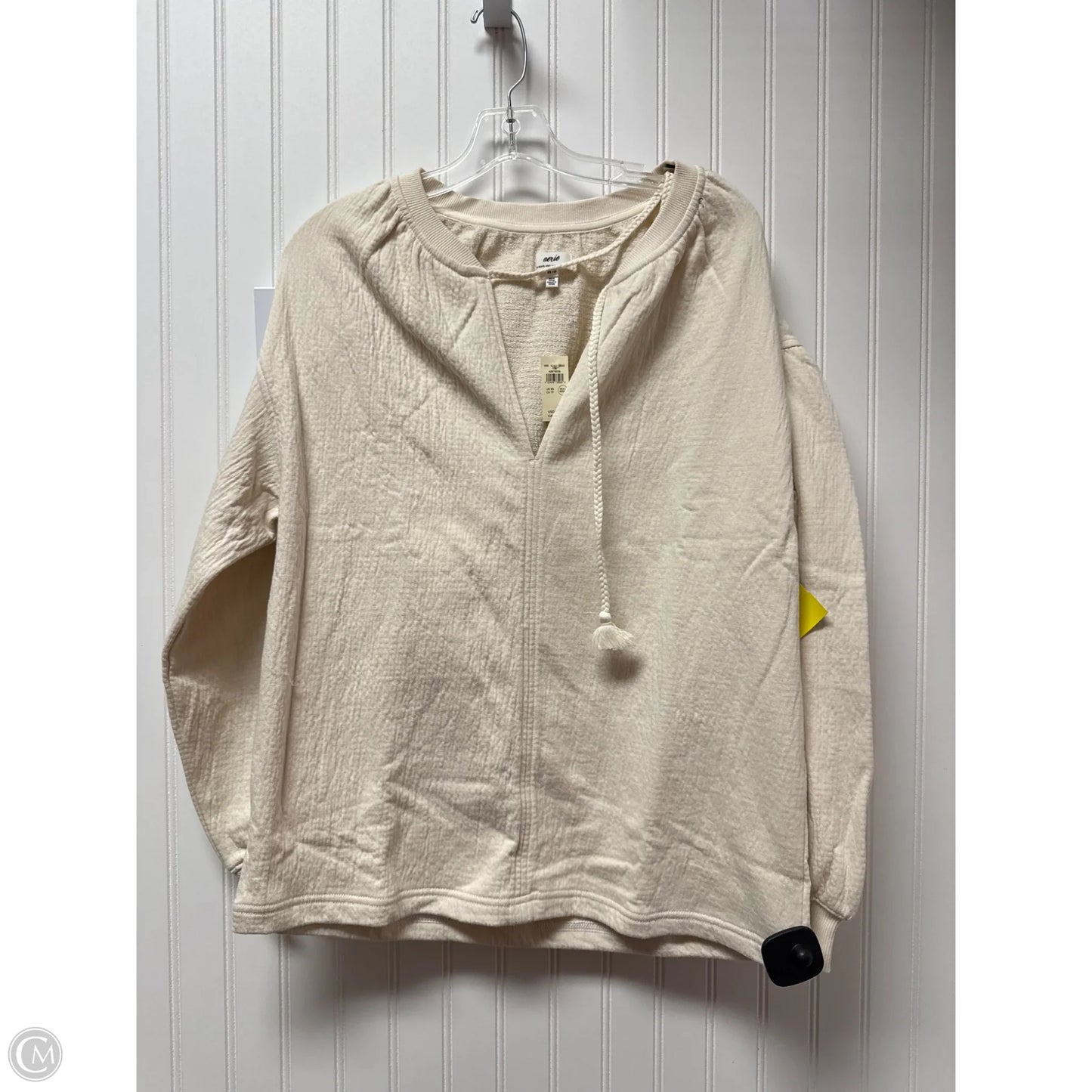 Sweatshirt Crewneck By Aerie In Cream, Size: Xs