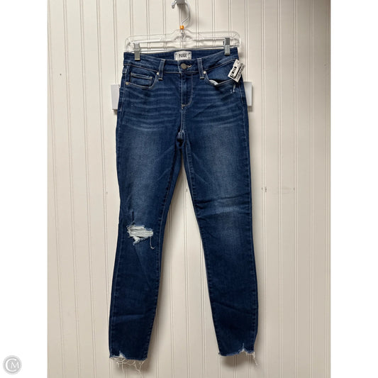 Jeans Skinny By Paige In Blue Denim, Size: 2