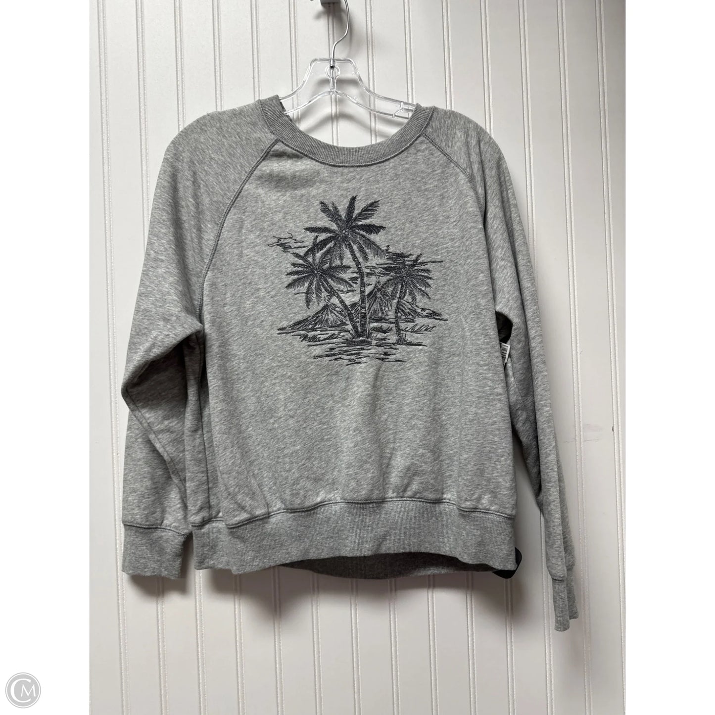 Sweatshirt Crewneck By Old Navy In Grey, Size: M