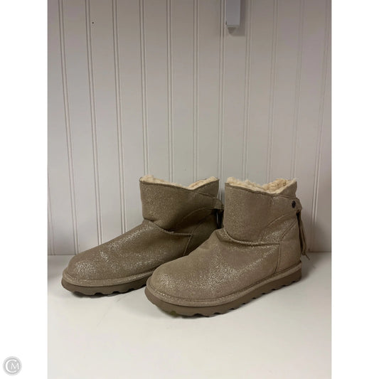 Boots Ankle Flats By Bearpaw In Taupe, Size: 10