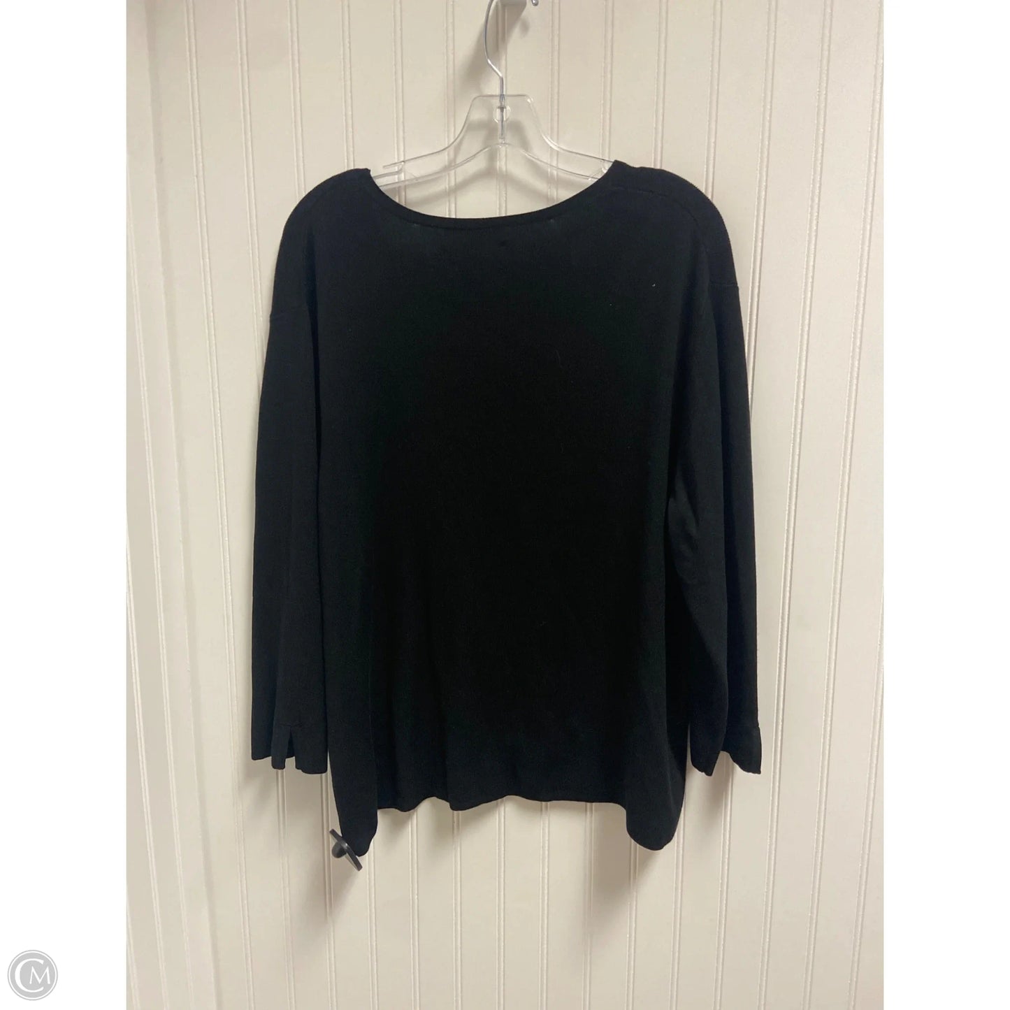 Sweater Cardigan By Clothes Mentor In Black, Size: 2x