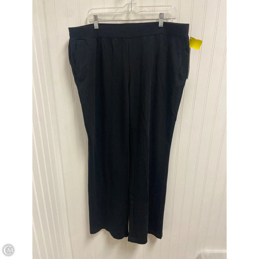 Pants Lounge By Charter Club In Black, Size: 1x