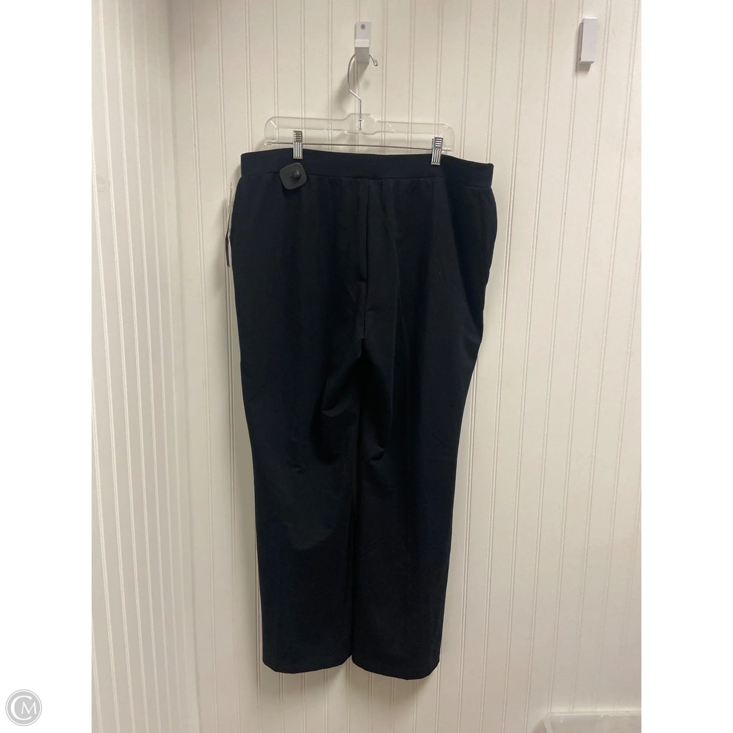 Pants Lounge By Charter Club In Black, Size: 1x