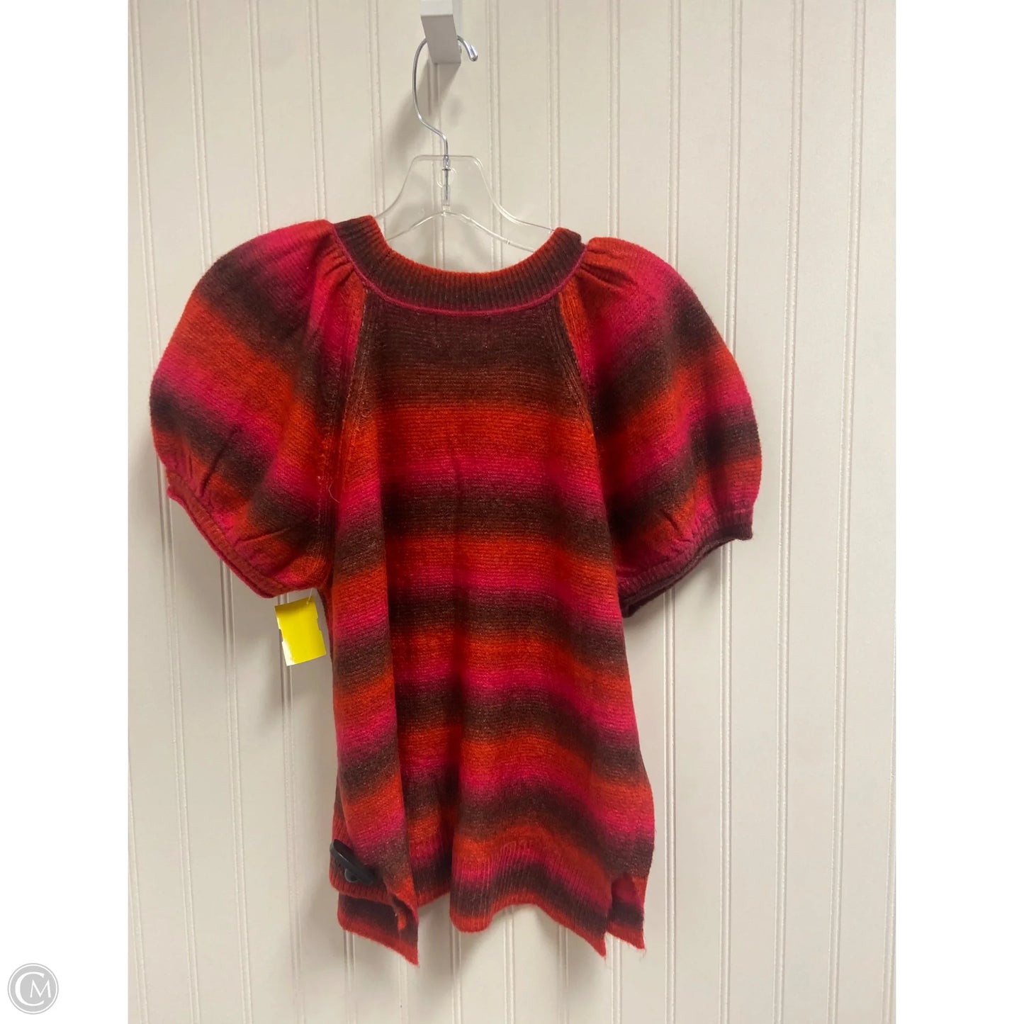 Sweater Short Sleeve By Universal Thread In Orange & Pink, Size: M