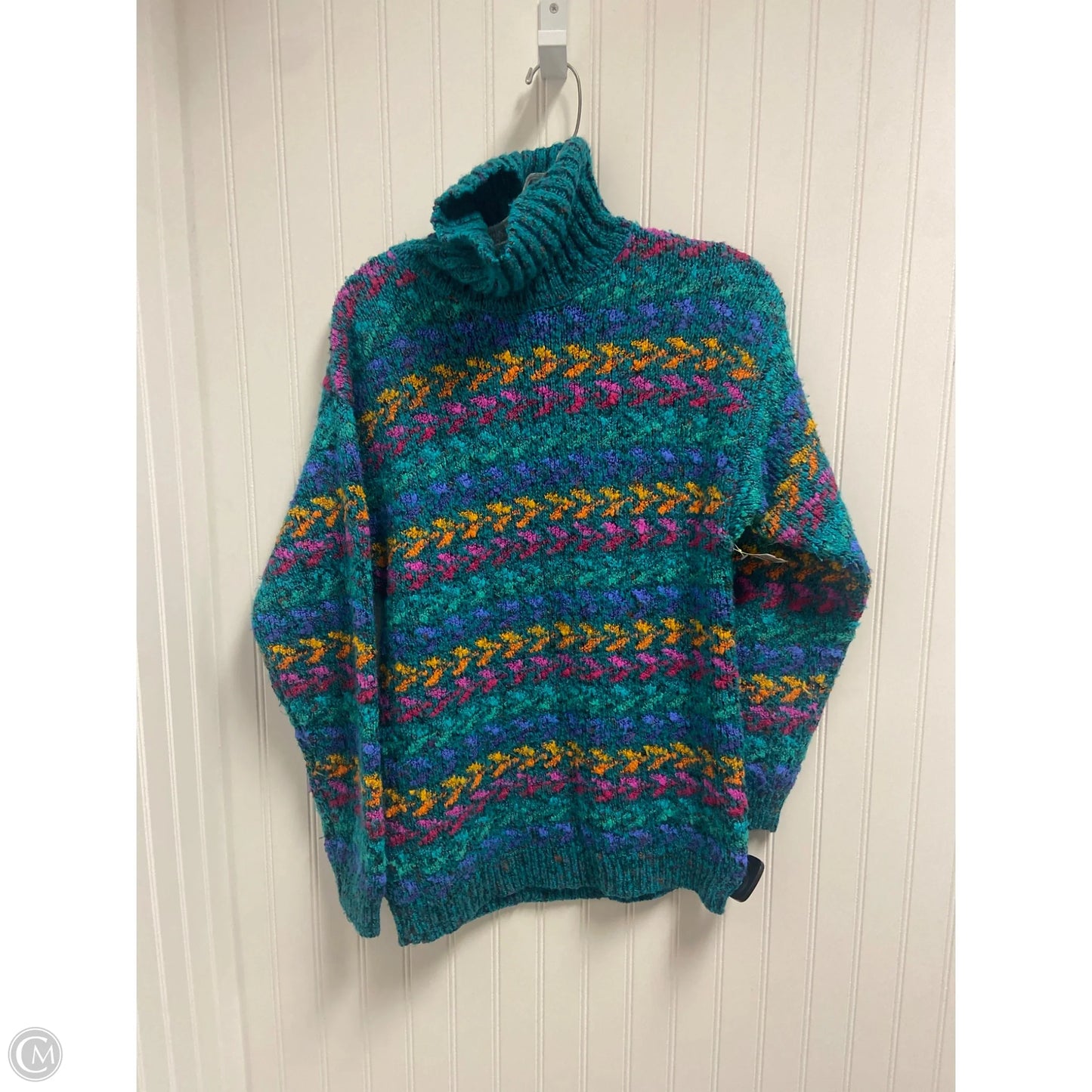 Sweater By Clothes Mentor In Teal, Size: M