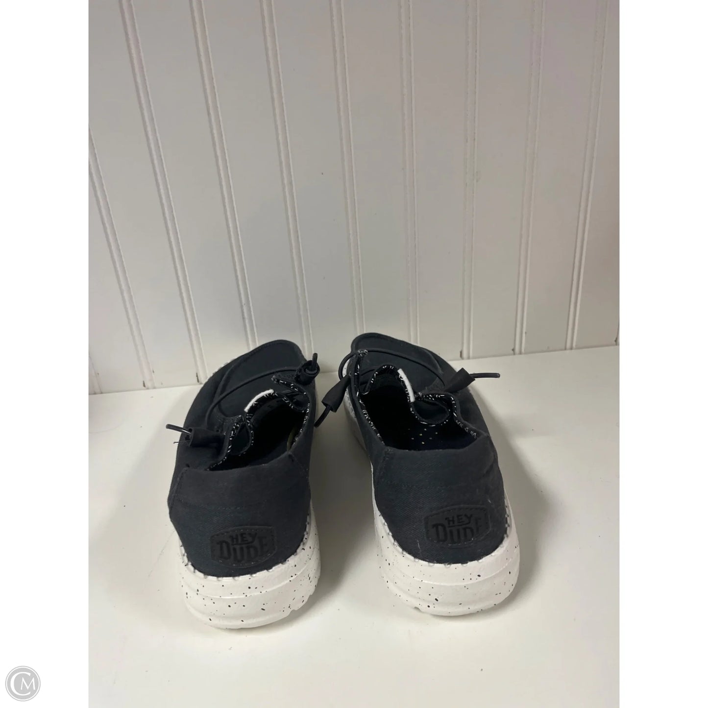 Shoes Flats By Hey Dude In Grey, Size: 9