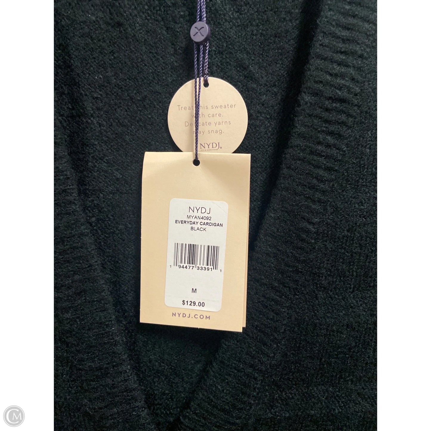 Sweater Cardigan By Not Your Daughters Jeans In Black, Size: M